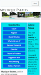 Mobile Screenshot of mystiquehoa.com